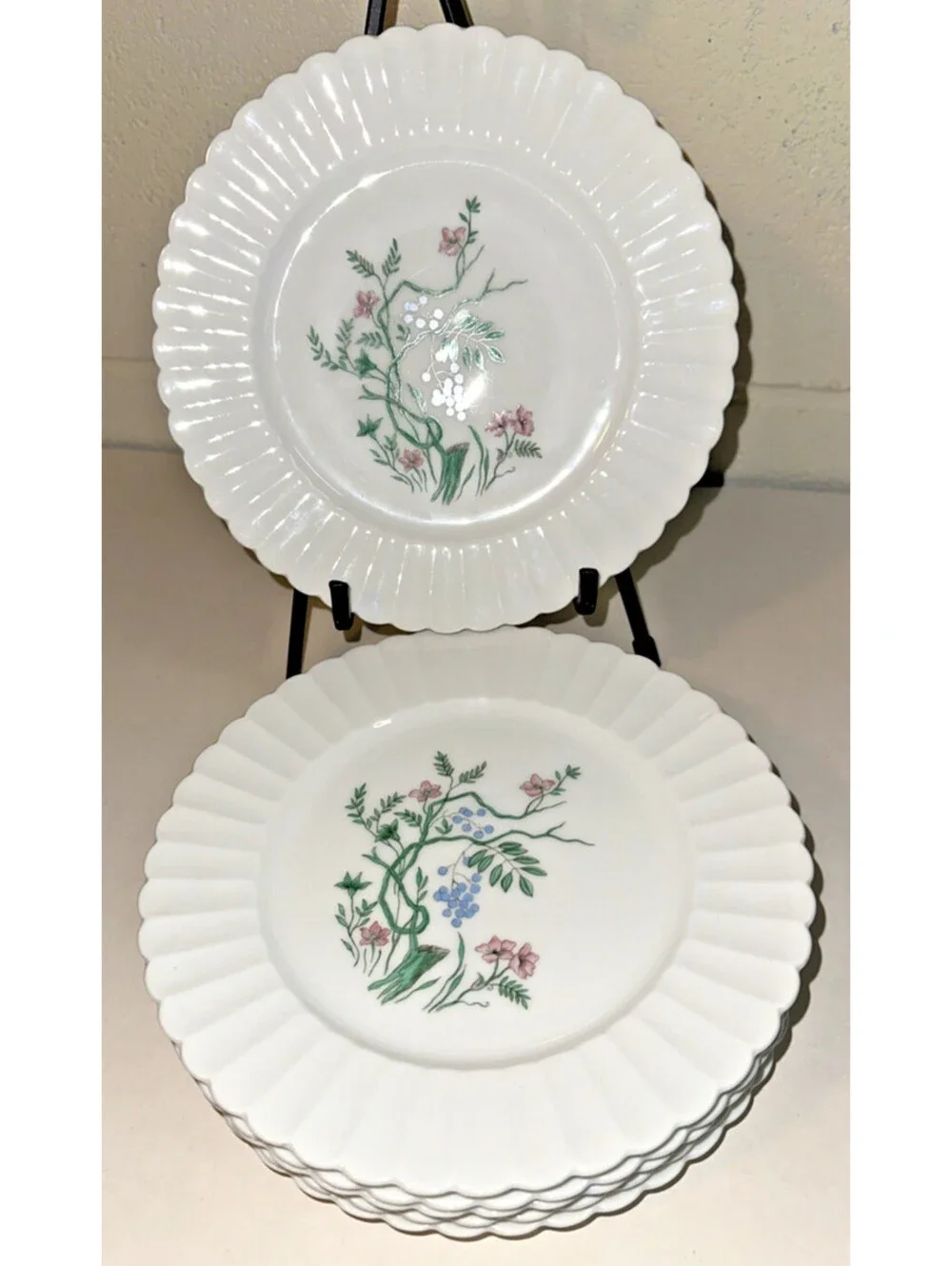 Vista Alegre Manueline Blue 8” Salad Plates Portugal SET OF 6 Exc Condition